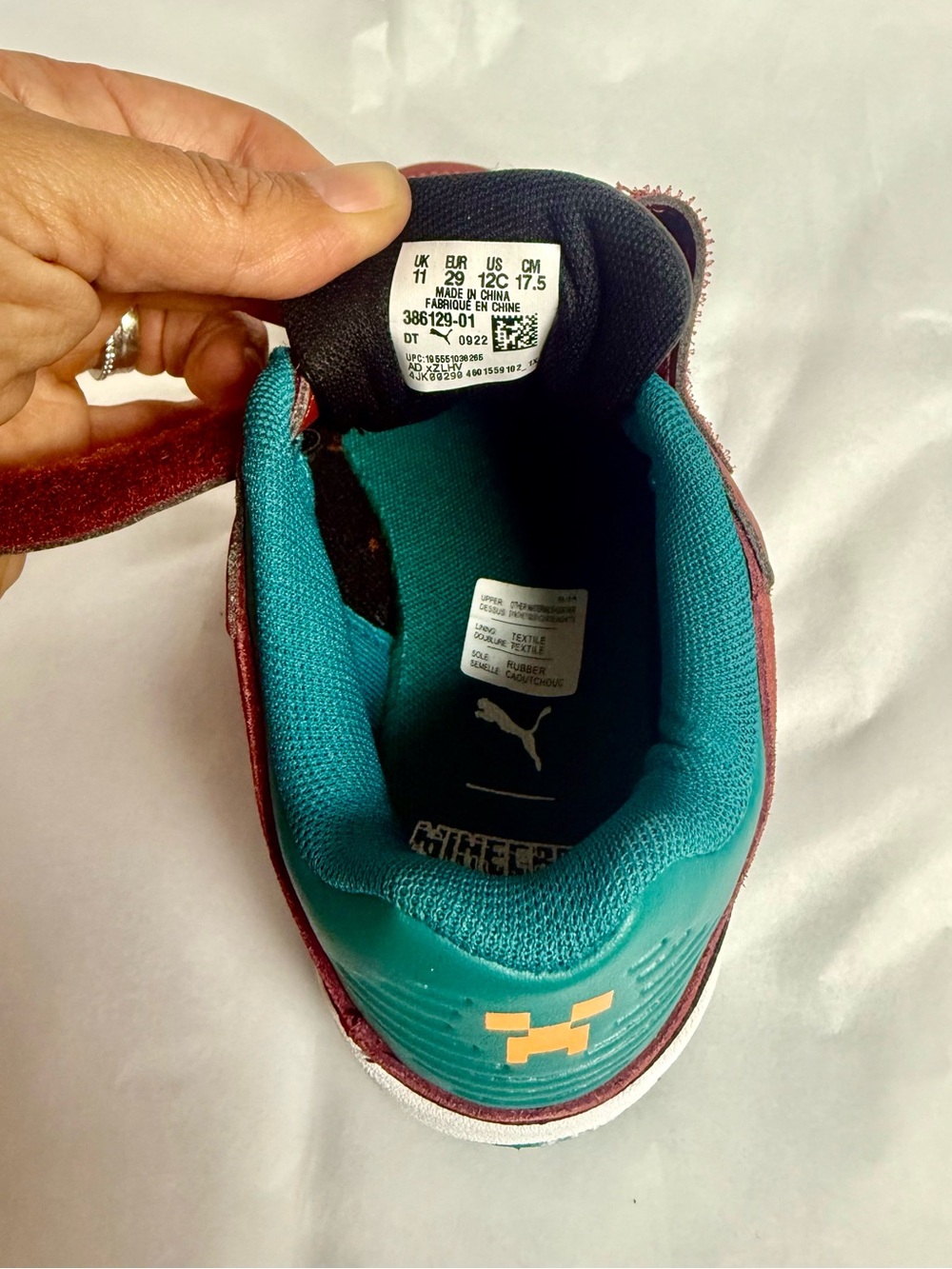 Puma Kids' Minecraft Sneakers - Picture 4 of 7
